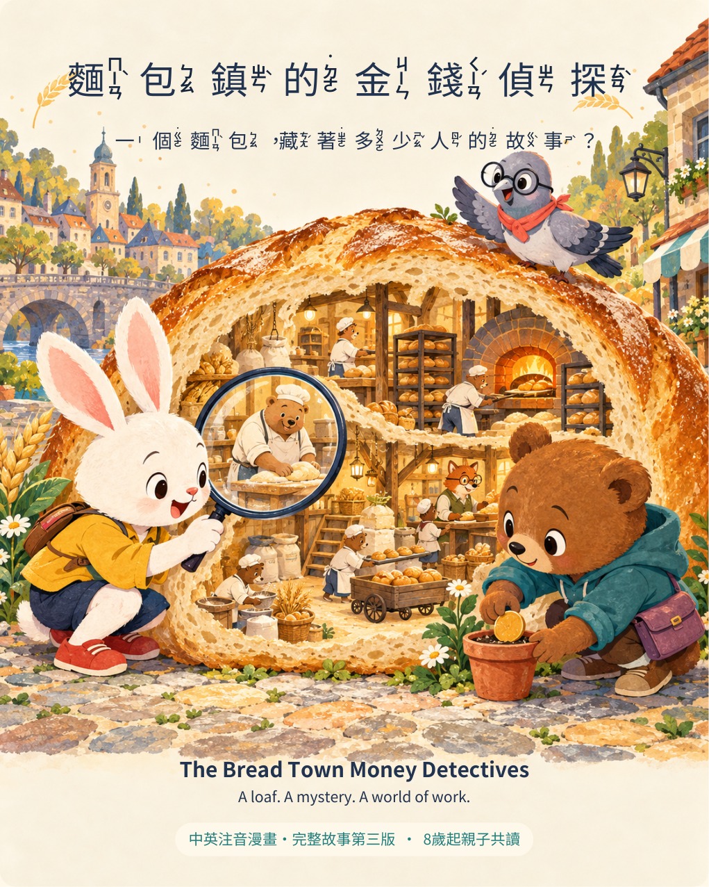 《麵包鎮的金錢偵探》完整封面