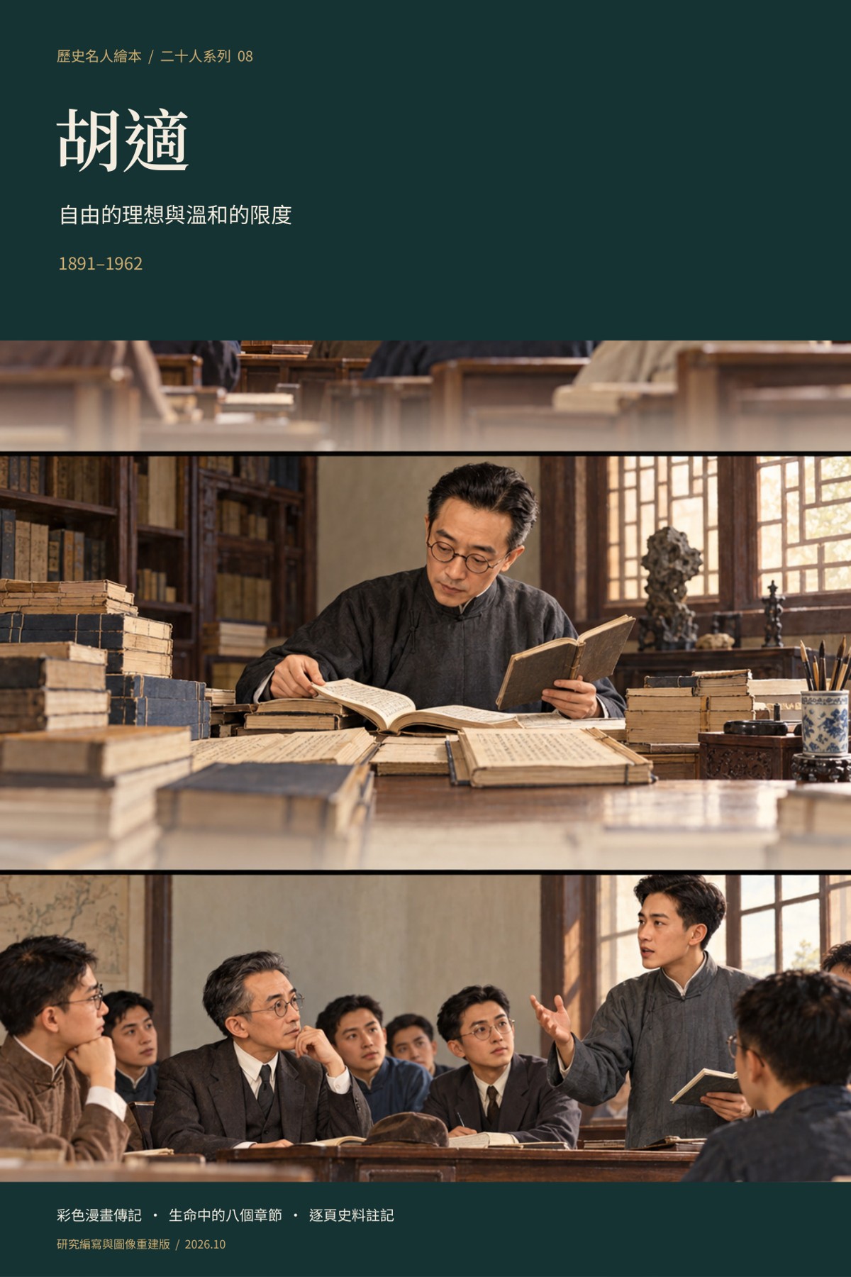 《胡適：自由的理想與溫和的限度》完整封面