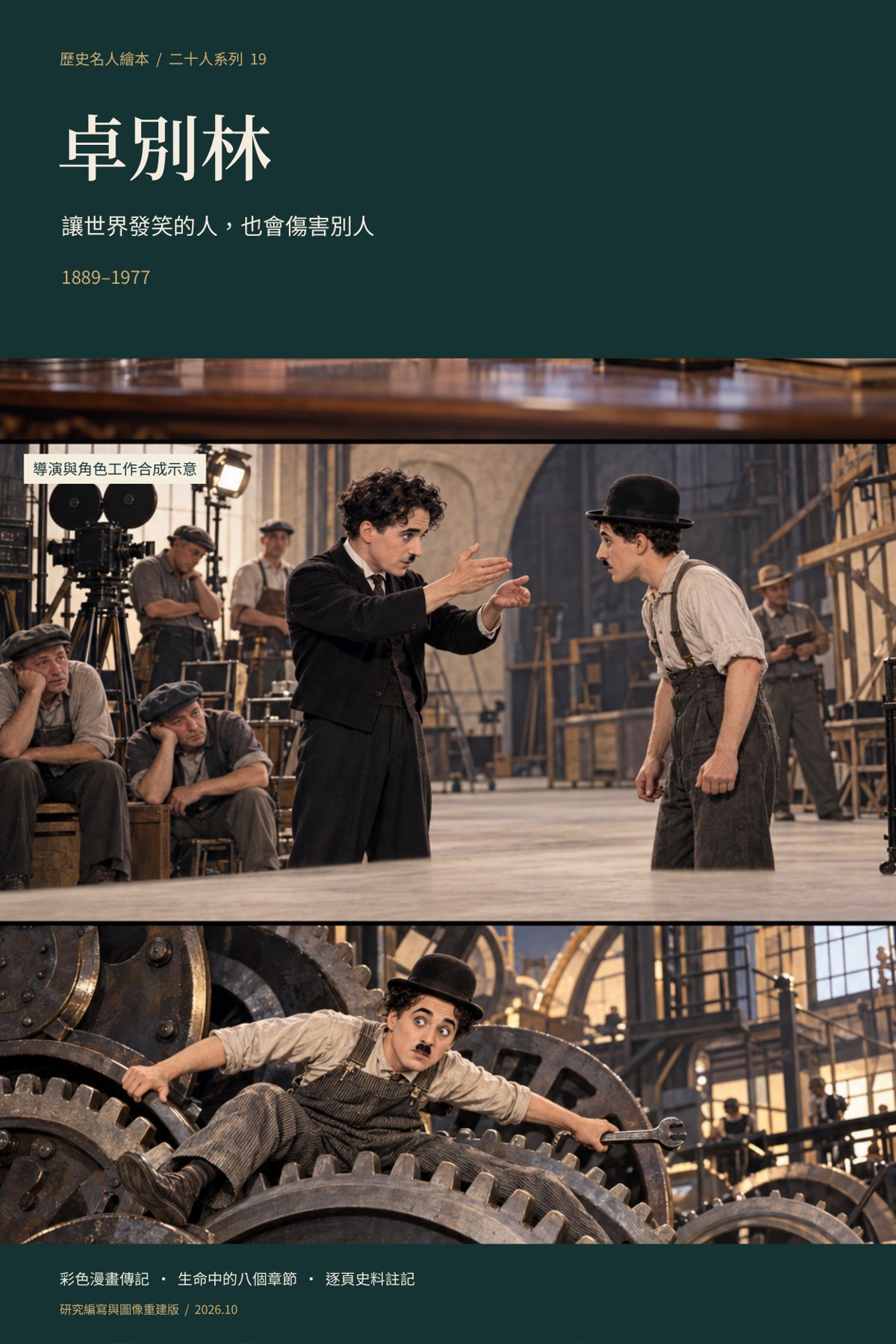 《卓別林：讓世界發笑的人，也會傷害別人》完整封面